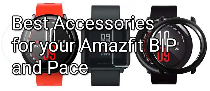 האביזרים הטובים ביותר Amazfit BIP - Amazfit Pace, מגן מסך, רצועות