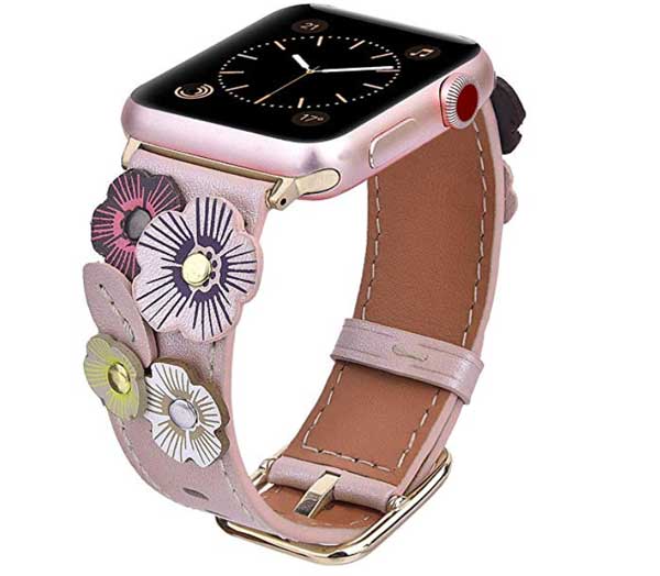 להקות עור פרח V-Moro עבור Apple Watch