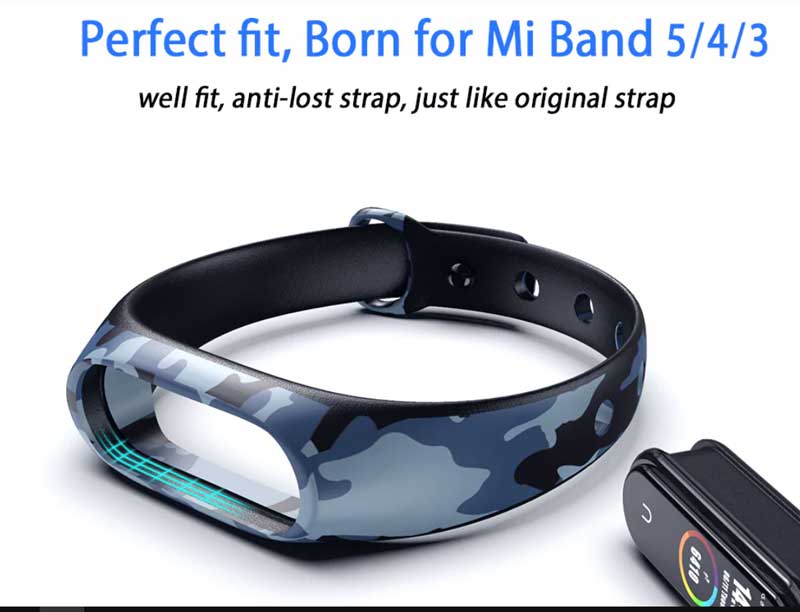 רצועות הסוואה-עבור- Mi-Band-5