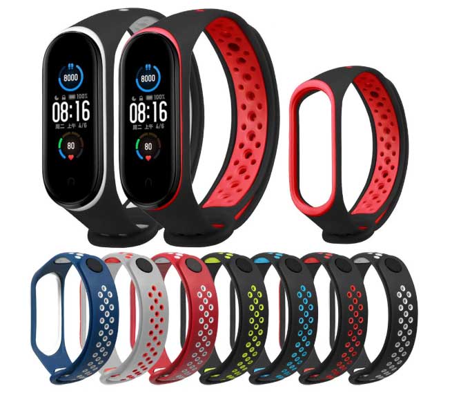 רצועות Bakeey-Two-tone עבור mi Band 5