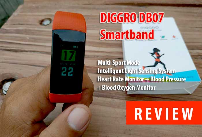 [סקירה] Diggro DB07 Tracker Fitness - Smartband עם HRM + BPM