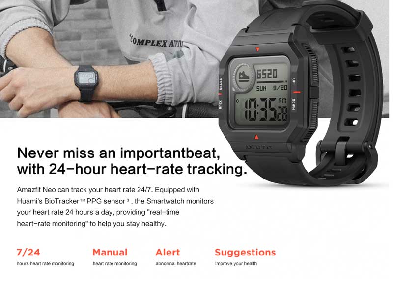 תכונות Amazfit-Neo