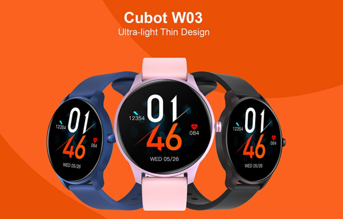 שעון חכם Cubot W03 - שעון חכם מעגלי מינימליסטי