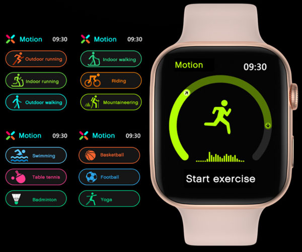 שעון חכם FK88 - סקירה של תכונות, שיבוט של Apple Watch הרבה יותר טוב