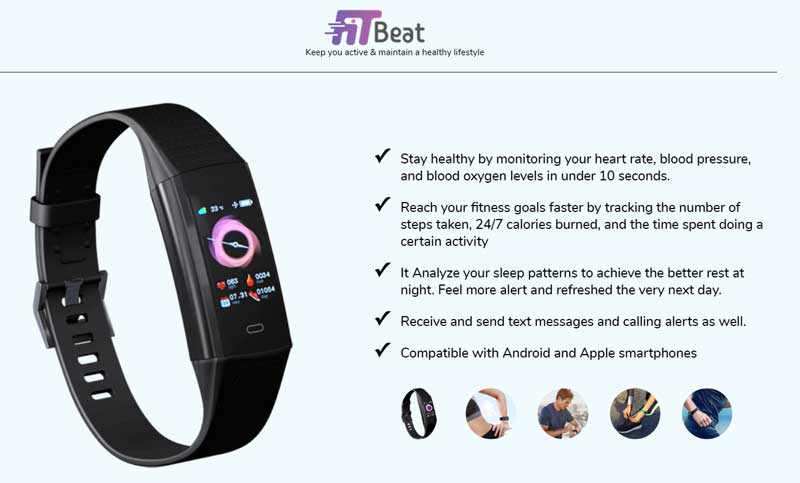 שעון חכם Fitbeat - סקירת התכונות של לביש זה לאורח חיים פעיל