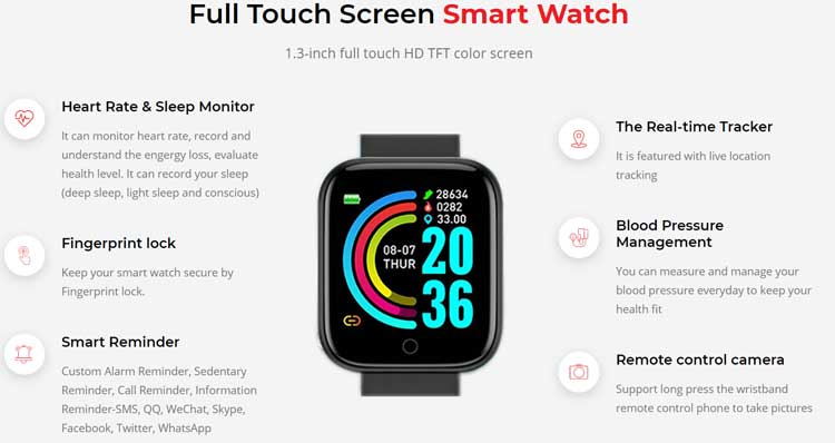 Kaizen- Smart-Watch-Features