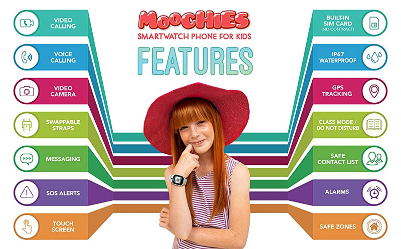 תכונות Moochies-Smartwatch