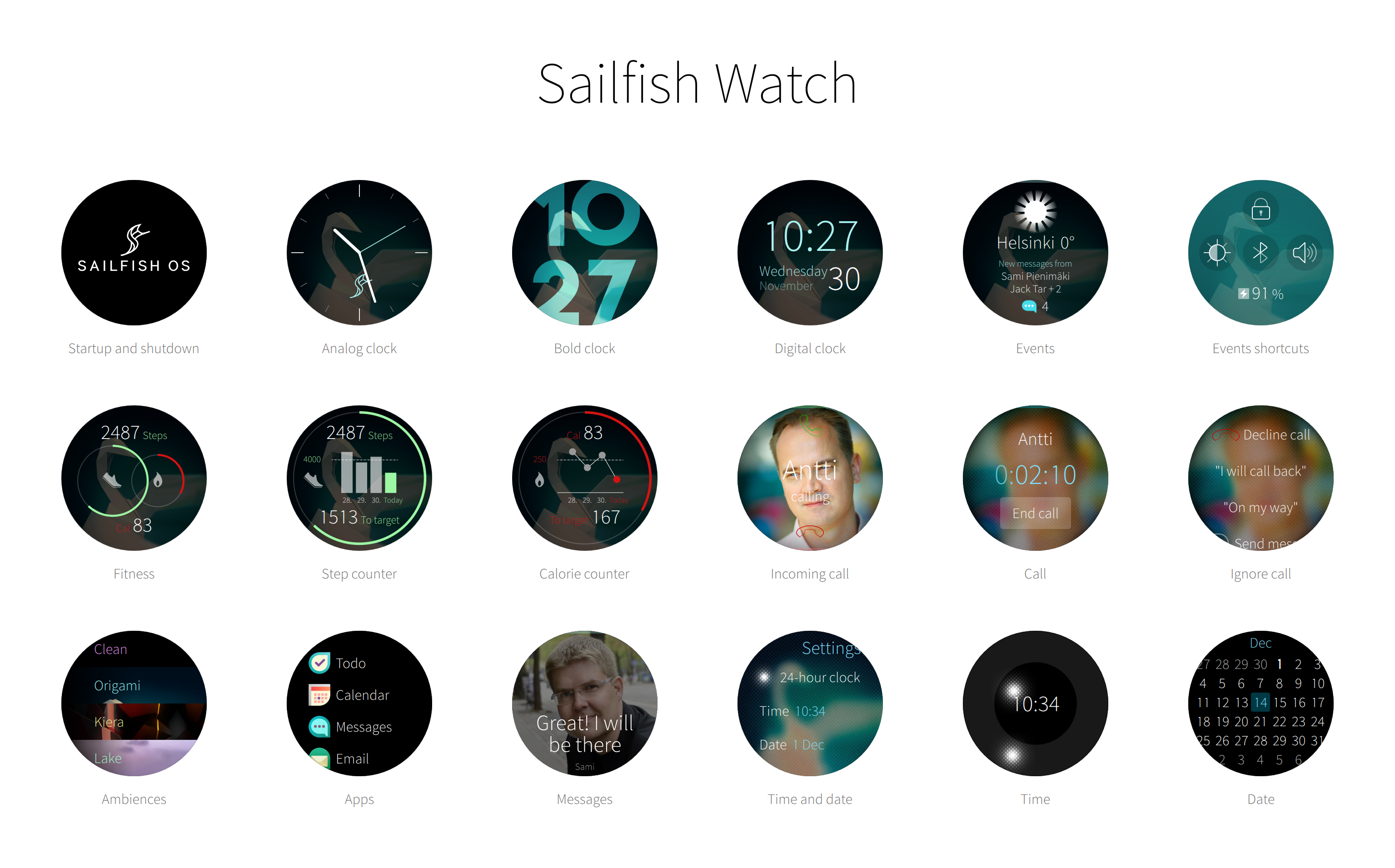 מערכת ההפעלה Sailfish Watch מועברת לשעון חכם של Android