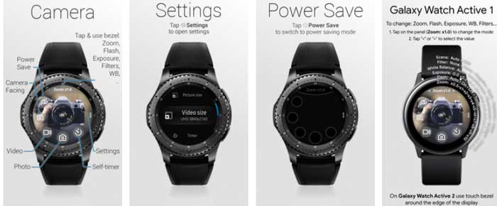 אפליקציית Camera One עבור Samsung Galaxy Watch Active