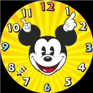 פנים של שעון מיקי-עכבר