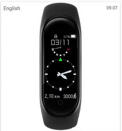לוח שעונים אנלוגי עבור Mi Band 4