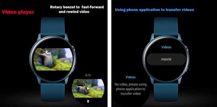 נגן וידאו פרו לגלקסי Watch Active 2