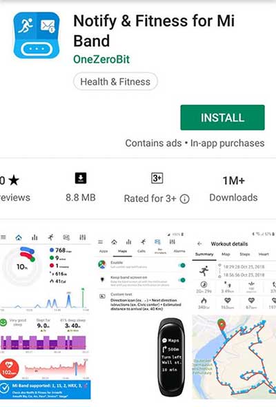 הורד אפליקציות ל- Xiaomi Mi Band 4