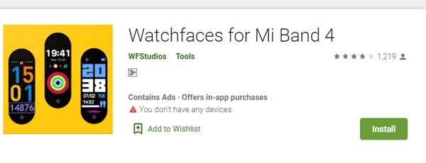 צפו בפנים עבור Mi Band 4 מאת WFStudios