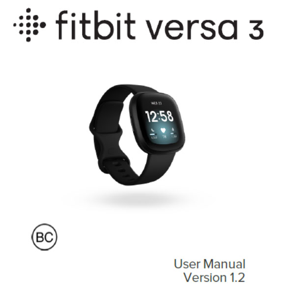 מדריך למשתמש של Fitbit-Versa-3