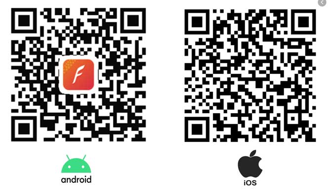 קוד QR עבור iOS ו- Android, אפליקציית VerfyFit Pro