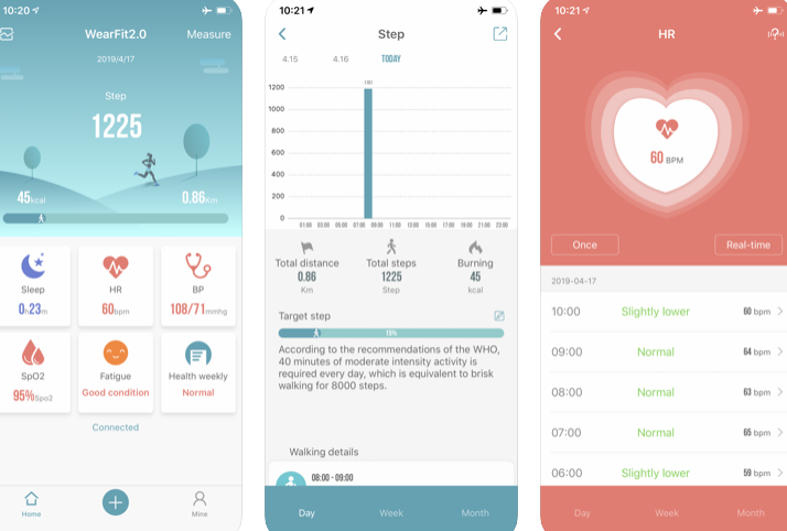 אפליקציית WearFit 2.0 עבור iOS