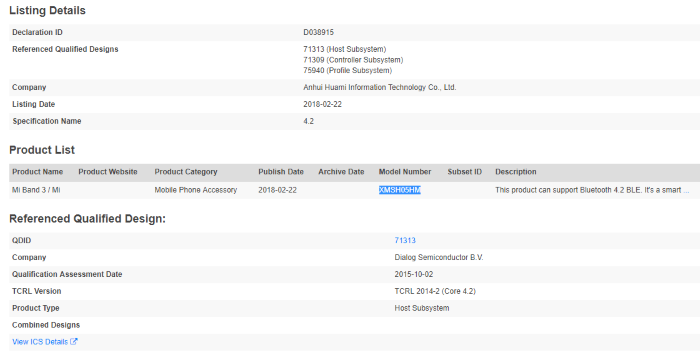 Xiaomi Mi Band 3 מגיע, סוף סוף מקבל את הסמכת ה- Bluetooth שלה
