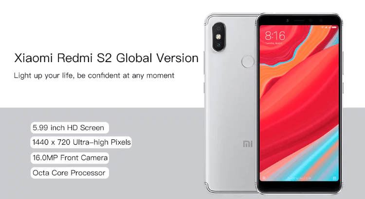 Xiaomi Redmi S2 - מצלמה קדמית של 16.0 מגה פיקסל, נעילת פנים AI עם מסך HD בגודל 5.99 אינץ 'זמין כעת