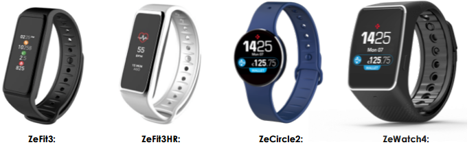 MyKronoz חשפה את ZeFitHr, ZeFit3, ZeCircle2 ו- ZeWatch4 Wearables