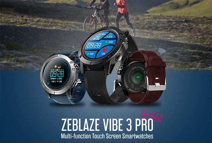 שעון חכם רב-פונקציונלי של Zeblaze Vibe 3 Pro עכשיו ב- Banggood.com