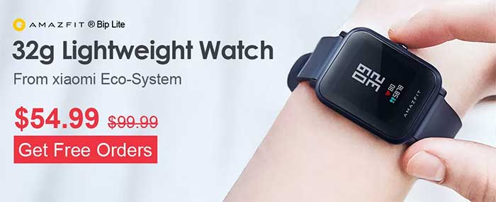 Amazfit BIP Lite תכונות ומפרטים + קוד קופון